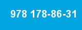 978 178-86-31 978 178-86-31